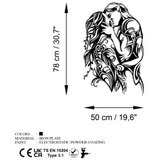 WALLXPERT dekorativni metalni zidni pribor kiss black | ePonuda.com