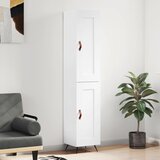  Visoka komoda sjajna bijela 34,5x34x180 cm konstruirano drvo Cijene