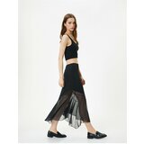 Koton Midi Skirt Asymmetric Cut Tulle Detailed cene