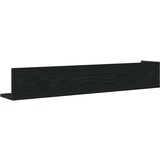 vidaXL Stenske police 2 kosa črna 100x16,5x16,5 cm inženirski les | Shoptok.si