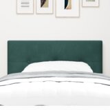  LED naslon za glavo s gumbi, temno zelena, 80 cm, žamet, (22051699) | Shoptok.si