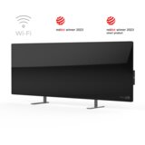 Aeno Premium Eco Smart Heater, 700W, Tempered glass, Infrared+convection heating type, Plug type: Europe (E/F type), BLACK | Eponuda.ba