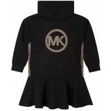 Michael Kors Dječja haljina boja: crna, mini, širi se prema dolje