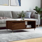vidaXL Stolić za kavu smeđa boja hrasta 90x50x36 5cm konstruirano drvo Cijene
