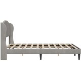  Krevetna konstrukcija Svjetlosiva 120 x 200 cm Baršun | shoptok.hr