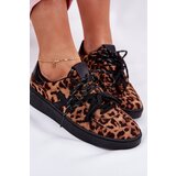 Boto Low Women's Sports Shoes In Leopard Print Brown Zelevelis | shoptok.hr
