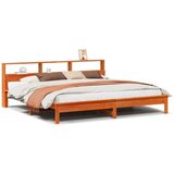  Okvir kreveta bez madraca voštano smeđi 200x200 cm od borovine | shoptok.hr
