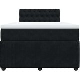  Krevet box spring s madracem crni 120 x 190 cm baršunasti | shoptok.hr