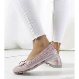 Gemre Pink leather ballet flats with a bow Catania | Shoptok.si