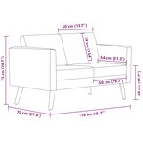  Dvosjed od Tkanine Svijetlo Sivi | shoptok.hr