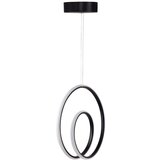 Opviq geminorus black-yellow light black chandelier