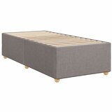  Krevet s oprugama i madracem smeđesivi 90x200 cm od tkanine | shoptok.hr