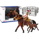  Set of 2 figurines Horse and foal in a corral + Rider | shoptok.hr