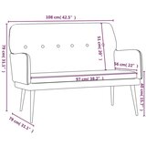 vidaXL Klop modra 108x79x79 cm žamet | Shoptok.si
