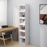 Ormarić za knjige / pregrada bijeli 40x30x199 cm od borovine | shoptok.hr