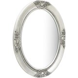 Maison Chic Stensko Ogledalo - Zrcalo - Kozmetično ogledalo v baročnem stilu 50x70 cm srebrno, (21697684) | Shoptok.si