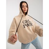 ex moda Sweatshirt-EM-BL-651-2.14X-beige | Shoptok.si