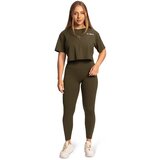 GymBeam Women‘s Limitless Cropped T-Shirt Espresso | ePonuda.com