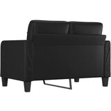 vidaXL Dvosjed od tkanine crni 120 cm od umjetne kože | shoptok.hr