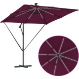 Senčnik Bordeaux rdeča 249 x 249 x 250 cm Poliester in aluminij, (5000206271) | Shoptok.si