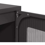 vidaXL Visoka komoda crna 68x39x111,5 cm od čelika | shoptok.hr