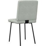 Jedilni stoli 4 kosi svetlo siv žamet | Shoptok.si