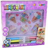 Creative Set Stained Glass Window Fusing Paint Ice Cream Sweets 3D | shoptok.hr