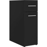vidaXL Lekarniška omara črna 20x45,5x60 cm iverna plošča | Shoptok.si