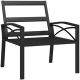  Vrtna stolica sa sivim jastucima 68 x 76 x 79 cm čelična | shoptok.hr