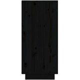  Komode 2 kom crne 31,5 x 34 x 75 cm od masivne borovine | shoptok.hr