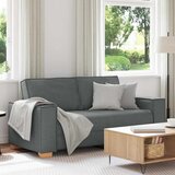 vidaXL Dvosed Temno siv 140 cm blago | Shoptok.si