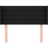  Uzglavlje s ušima crno 93x16x78/88 cm od tkanine | shoptok.hr
