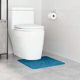 vidaXL Plava Poliester Standardna Prostirka za kupatilo Pravokutna | shoptok.hr