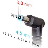 notebook power adapter AK-ND-26 19.5V/4.62A 90W 4.5x3.0 mm + pin HP power adapter/inverter Indoor Black