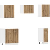  11-dijelni set kuhinjskih ormarića "Lyon" Artisan hrast, inženjersko drvo | shoptok.hr