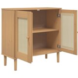  Komoda SENJA smeđa izgled ratana 80x35x80 cm masivna borovina | shoptok.hr
