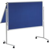 Maul Tabla za moderiranje pro, preklopna, tekstilna površina, modre barve, ŠxV 1200 x 1500 mm | Shoptok.si