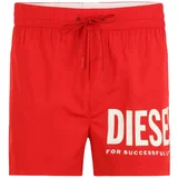 Diesel Kratke kopalne hlače 'MARIO' rdeča / bela
