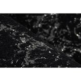 Kayoom RAVNO TKANA PREPROGA Bijou 225 Schwarz / Silber 200/290 cm črna, srebrne barve | Shoptok.si