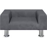  Krevet za pse tamnosivi 50x40x26,5 cm baršunasti | shoptok.hr