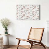  Slika - Rainbows After the Storm - Rainbows of Various Sizes in Pastel Hues Among Rain Clouds in a Gray-Blue Shade 60x40 Akustič | shoptok.hr