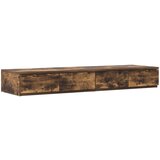 vidaXL Nočne omarice Prekajen hrast Inženirski les 120 x 36.5 x 16.5 cm, (22008259) | Shoptok.si