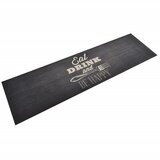 vidaXL Kuhinjski tepih perivi s natpisom crni 45 x 150 cm baršunasti Cijene