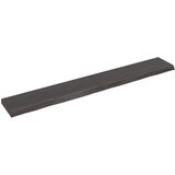 vidaXL Stenska polica temno rjava 200x30x(2-6) cm trdna hrastovina, (21036011) Cene