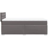  s oprugama i madracem sivi 80 x 200 cm od umjetne kože | shoptok.hr