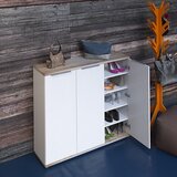 Kondela Omara za čevlje, bela/obrtni hrast, MODINI TIP 2 | Shoptok.si