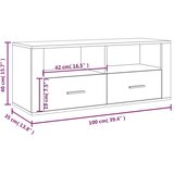  ormarić boja hrasta sonome 100x35x40 cm konstruirano drvo | shoptok.hr
