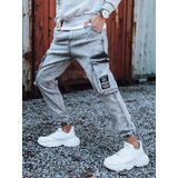 DStreet Spodnie męskie jeansowe typu bojówki jasnoszare | Shoptok.si