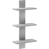  Zidna polica Betonska siva 30 x 13,5 x 64,5 cm Prerađeno drvo | shoptok.hr