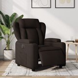 Maison Chic Električni naslanjač - Relax naslanjač temno rjavo blago, (22061168) | Shoptok.si